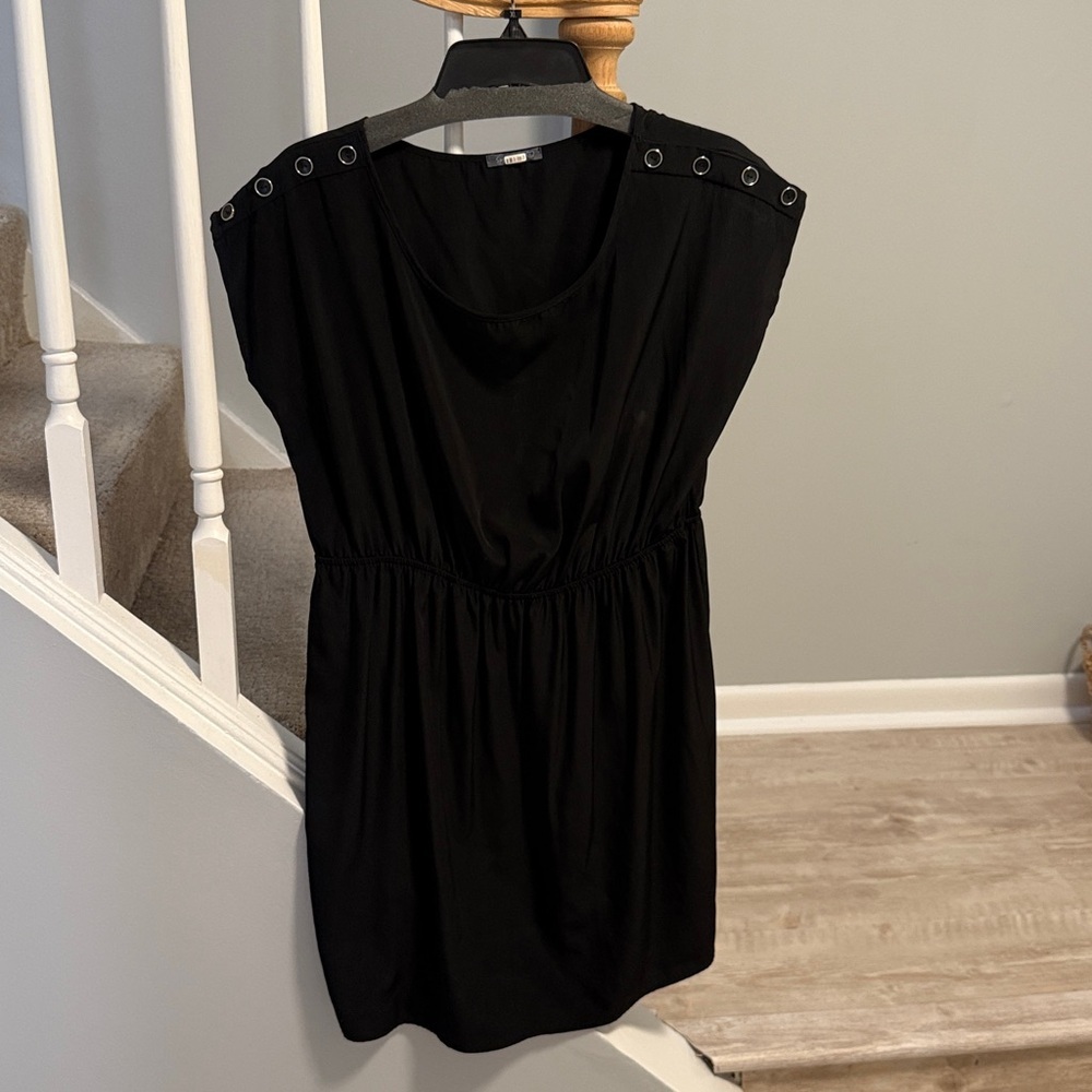 Black Dress with Grommet Details